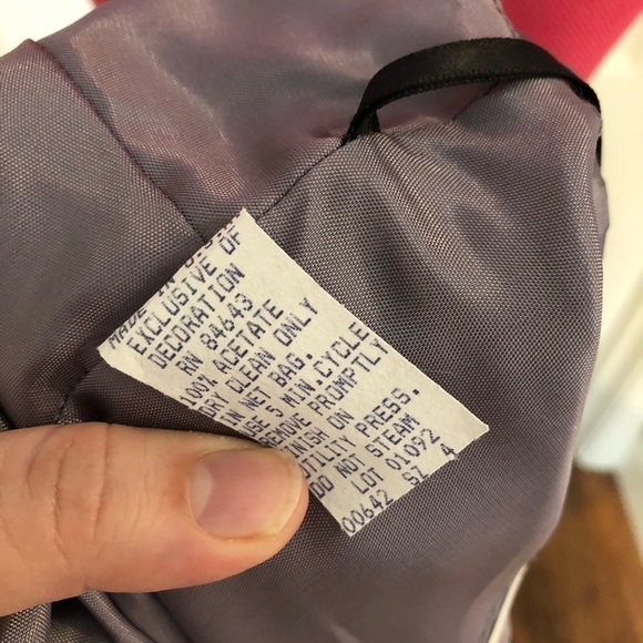 Wtoo Back Pleat Spaghetti Strap Purple Gown Dress - Picture 9 of 9